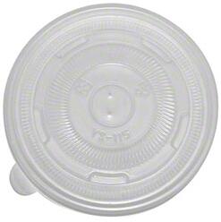 Disposable White Paper Soup Containers with Plastic Lids - White Ice Cream Containers / Yogurt Cups with Plastic Lids (8oz, 12oz, 16oz, 26oz, 32oz)
