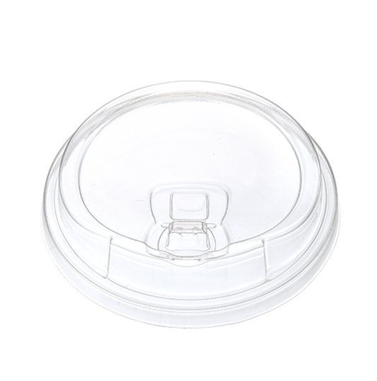 98mm Dome Strawless Sippy Lids for 12-24 oz Clear PET Cups