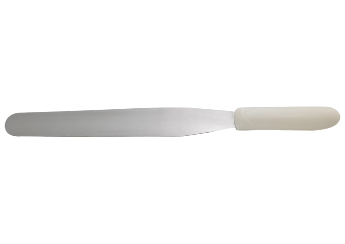 Bakery Spatula, White Polypropylene Handle