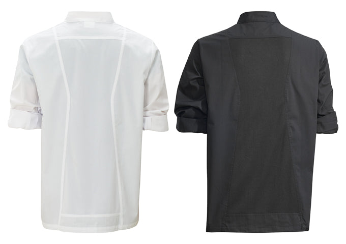Unisex Chef Jacket Long Sleeves, Chef Coat - Restaurant Kitchen Chef Uniform Button Design