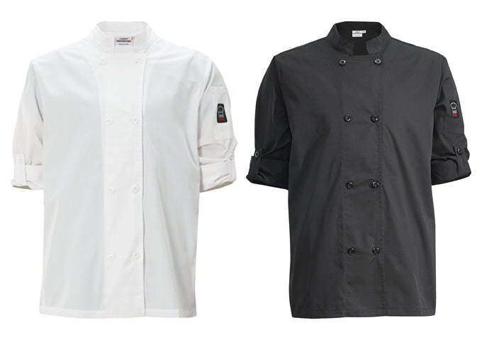 Unisex Chef Jacket Long Sleeves, Chef Coat - Restaurant Kitchen Chef Uniform Button Design