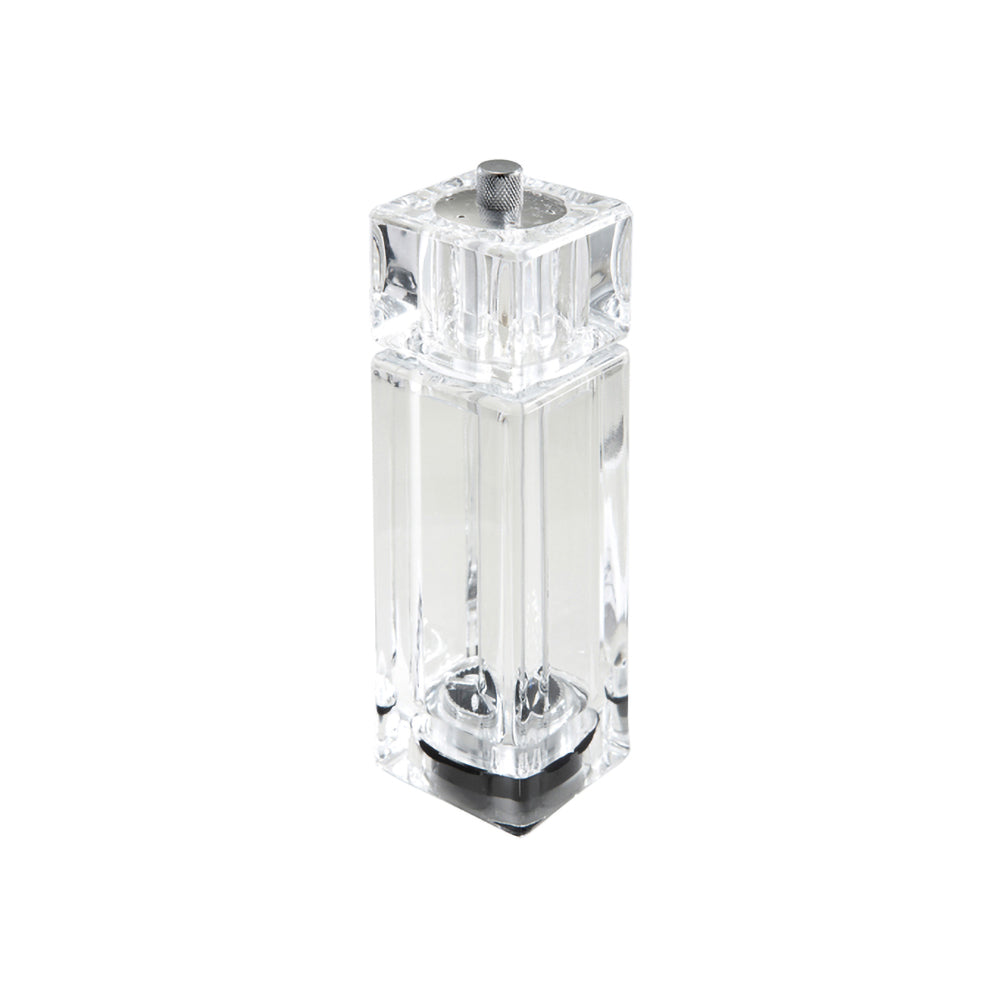 EcoQuality 6 inch Clear Acrylic Pepper Mill/Salt Shaker