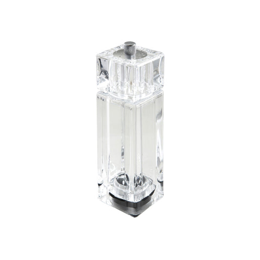 EcoQuality 6 inch Clear Acrylic Pepper Mill/Salt Shaker