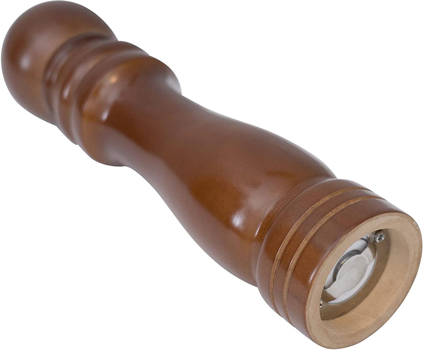 Wooden Pepper or Salt Ceramic Grinder 8"