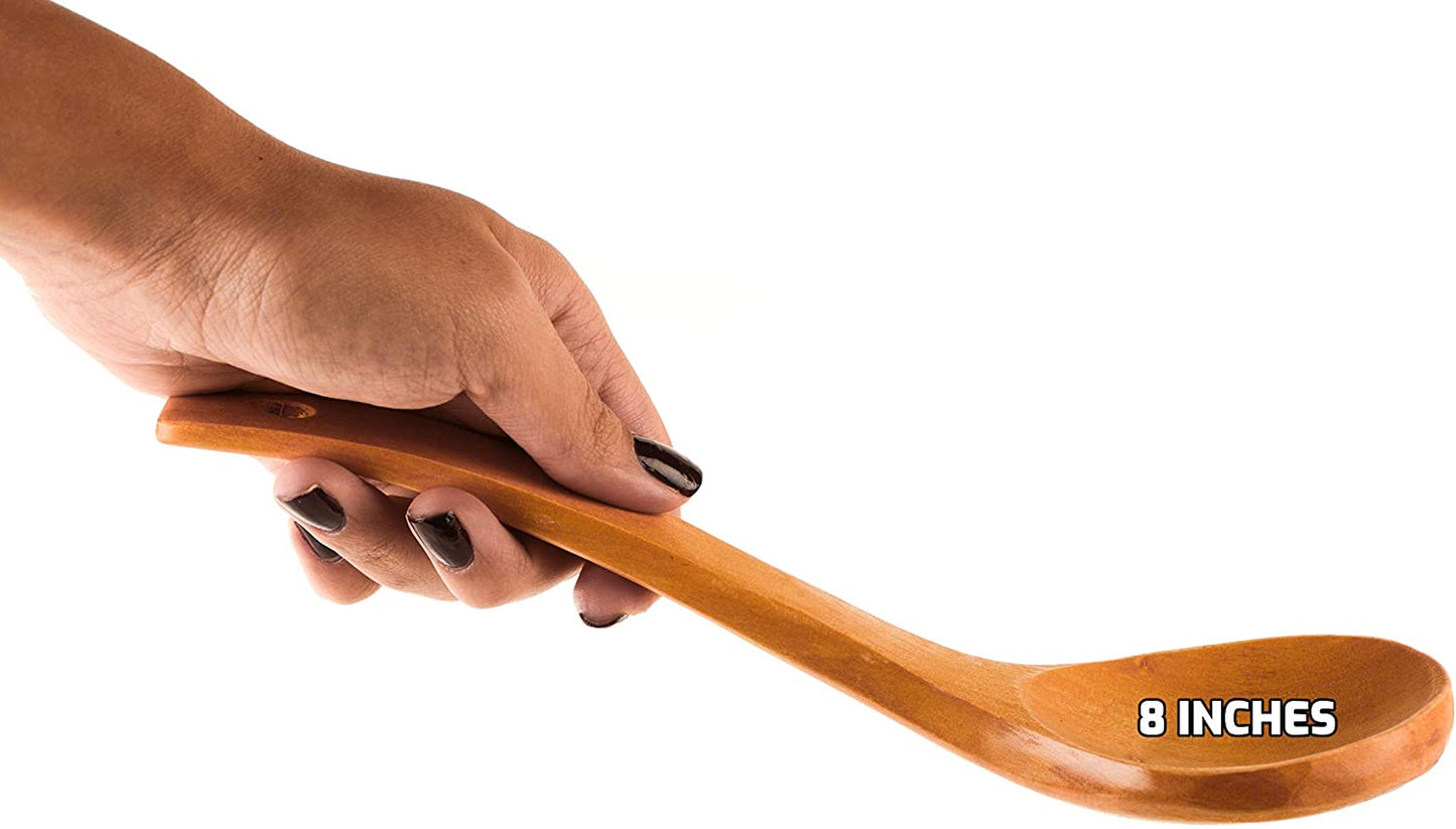 Wooden Stirring Cooking Spoon 8 inches