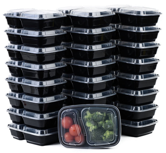 To go containers  Storage Container  Restaurant Meal Prep Food Trucks  Restaurant Food Trucks Caterers take out sustainable  plastic black containers  nyc fast shipping  Microwaveable  Microwave Safe  meal prep containers  Food Service Restaurant Commercial Kitchen  Food Container  Dishwasher Safe  Catering Restaurant Cafe Buffet Event Party  affordable bulk economical commercial wholesale  38oz  32oz  28oz  2 Compartment