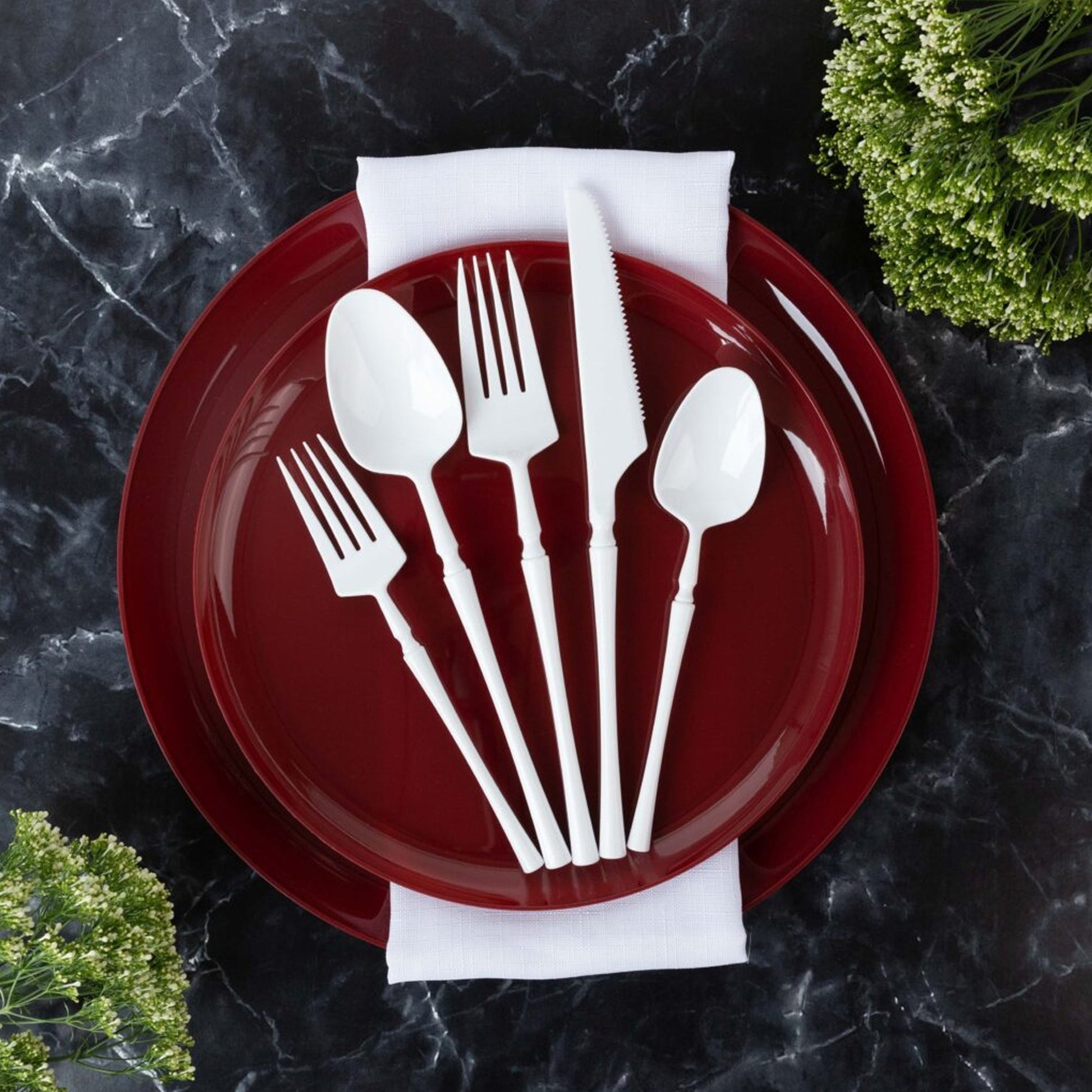 Plastic Party Knives Household Supplies Disposable Plastic knives Bbq knives fancy disposable knives heavy duty knives classic elegant sturdy knives reusable wedding dinner salad dessert knives catering high quality birthday anniversary knives