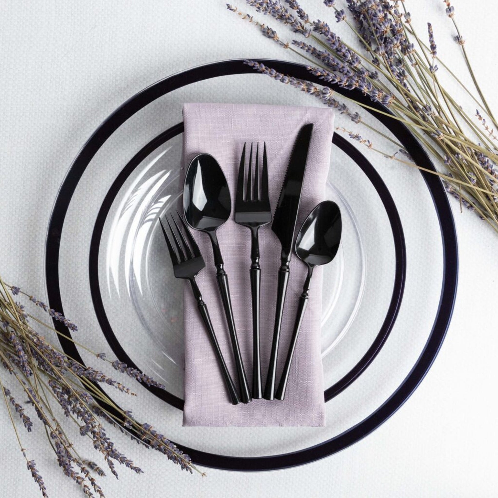 Plastic Party Knives Household Supplies Disposable Plastic knives Bbq knives fancy disposable knives heavy duty knives classic elegant sturdy knives reusable wedding dinner salad dessert knives catering high quality birthday anniversary knives