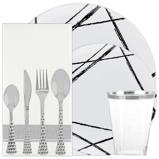 Plastic Party Plates Household Supplies Disposable Plastic Plates Bbq plates fancy disposable plates heavy duty plates classic elegant sturdy plates reusable wedding dinner salad dessert plates catering high quality birthday anniversary plating