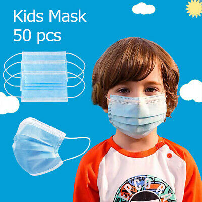 3-PLY Protective Earloop Face Masks for Kids with 6 Colors Pink, Yellow, Green, Blue, White, Kids Cartoon All in One Box 50/Case